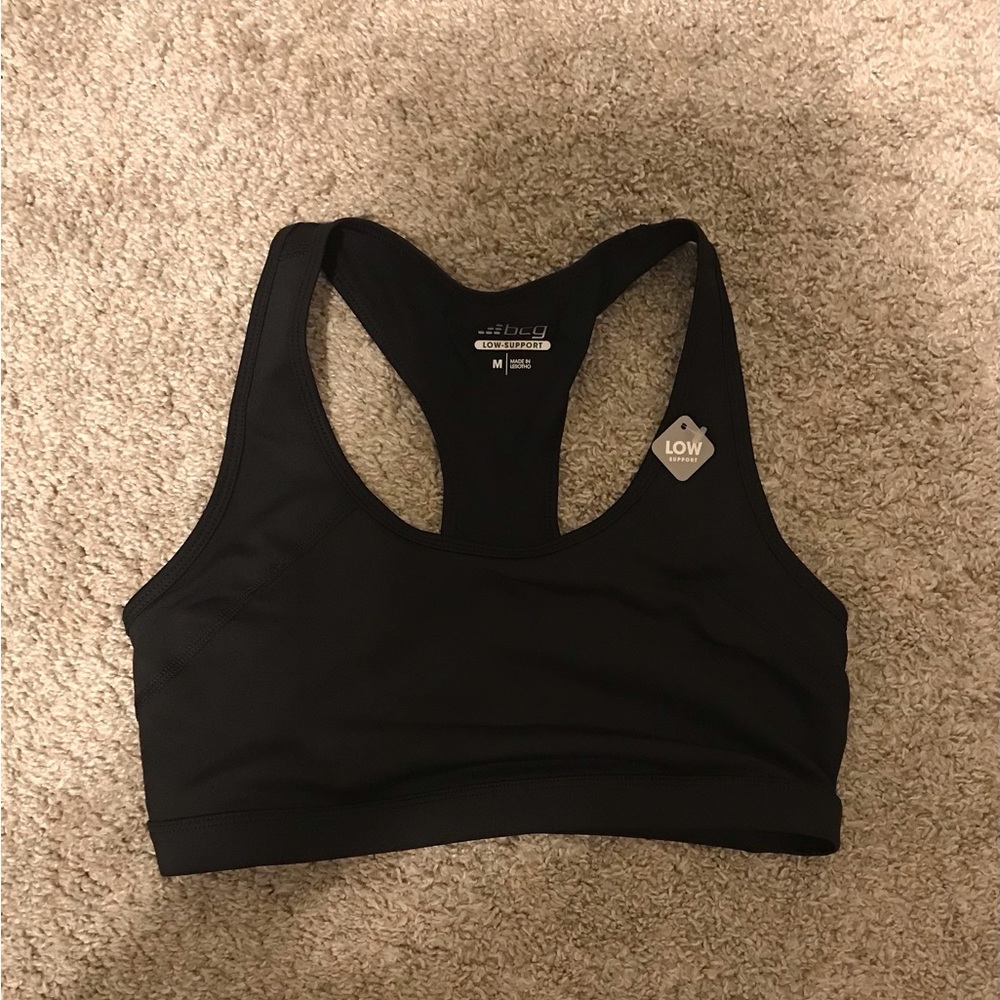 NWT BCG black sports bra